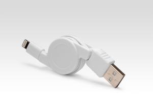 OEM Выдвижной Lightning для подключения к USB Apple iPhone X, iPhone 8 Plus, iPhone 7 Plus, iPhone 6 Plus, iPad, iPod. Замена MD818ZM/A, MD819ZM/A. Белый.