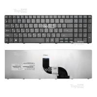 RU Клавиатура для ноутбука Acer Aspire E1-521, E1-531, E1-571 Series. Плоский Enter. Черная, без рамки. PN: NSK-AU00R.