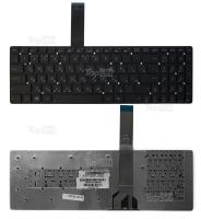 RU Клавиатура для ноутбука Asus K55, K55A, K55V K55VD, K55VM, K55VJ, A55, U57, K75VJ Series. Плоский Enter. Черная, без рамки. PN: NSK-UGR0R.