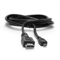 OEM Кабель HDMI-micro -> HDMI для передачи цифрового аудио и видео сигнала высокого качества с GoPro Hero 3, 3 Plus, 4 на TV. Длина 1,5 м. Черный.