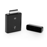 OEM Переходник OTG Asus 40-pin -> USB 2.0 F для подключения внешних USB-устройств к планшетам Asus Transformer TF101, TF201, TF300, TF700. Черный.