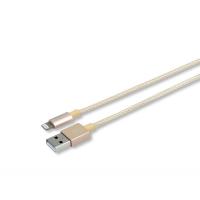 ROMOSS Кабель Lightning MFi для поключения к USB Apple iPhone X, iPhone 8 Plus, iPhone 7 Plus, iPhone 6 Plus, iPad. Замена: MD818ZM/A, MD819ZM/A. Золотой.
